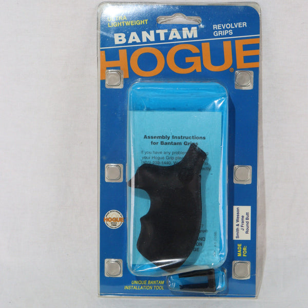 【中古即納】[MIL] HOGUE(ホーグ) S&W(スミスアンドウエッソン) Jフレーム BANTAMラバーグリップ F/G・ブラック(#61000)(20200206)