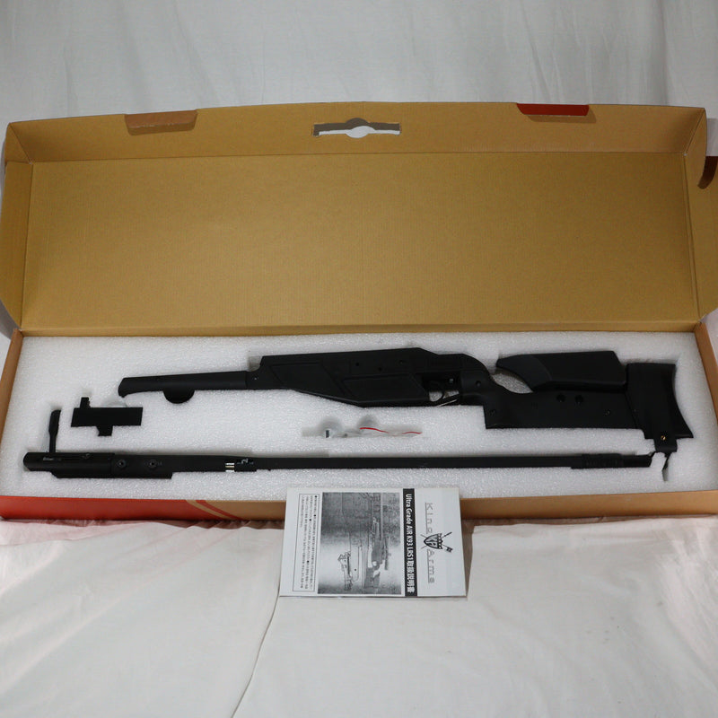 【中古即納】[MIL] KingArms(キングアームズ) エアコッキングライフル Blaser K93 LRS1 ウルトラグレード BK(ブラック/黒)(KA-AG-74) (18歳以上専用)(20150223)