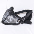 【中古即納】[MIL] ノーブランド スチールメッシュマスク スカル BK(ブラック/黒)(20150223)