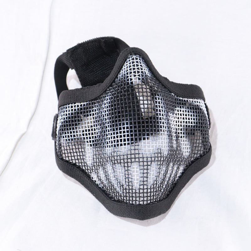 【中古即納】[MIL] ノーブランド スチールメッシュマスク スカル BK(ブラック/黒)(20150223)