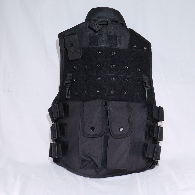 【中古即納】[MIL] ノーブランド タクティカルベスト BK(ブラック/黒)(20150223)