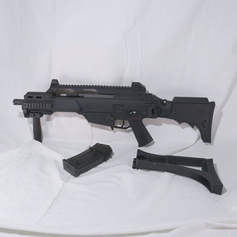 【中古即納】[MIL] S&T/UMAREX(ウマレックス) 電動アサルトライフル H&K(ヘッケラーアンドコッホ) G36CV BK(ブラック/黒)(ST-AEG-02BK) (18歳以上専用)(20150223)