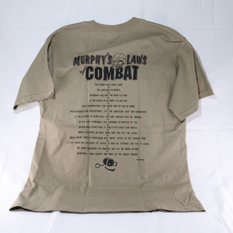 【中古即納】[MIL] GILDAN Tシャツ MURPHY'S LAW Tシャツ サイズL カーキ(20150223)