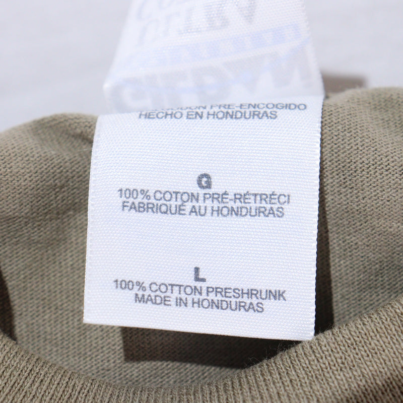【中古即納】[MIL] GILDAN Tシャツ MURPHY'S LAW Tシャツ サイズL カーキ(20150223)