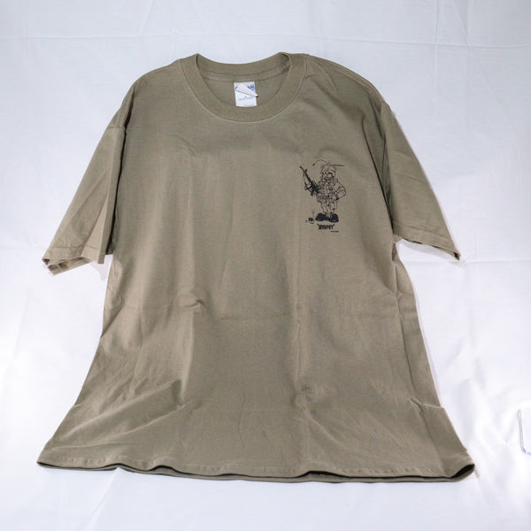 【中古即納】[MIL] GILDAN Tシャツ MURPHY'S LAW Tシャツ サイズL カーキ(20150223)