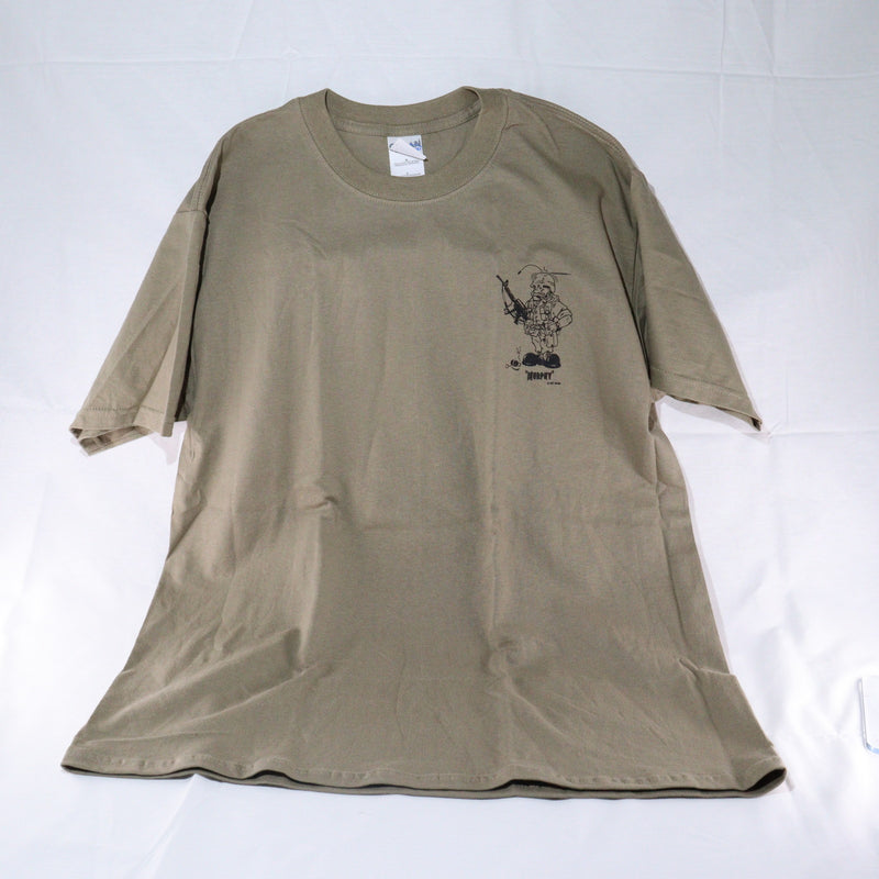 【中古即納】[MIL] GILDAN Tシャツ MURPHY'S LAW Tシャツ サイズL カーキ(20150223)