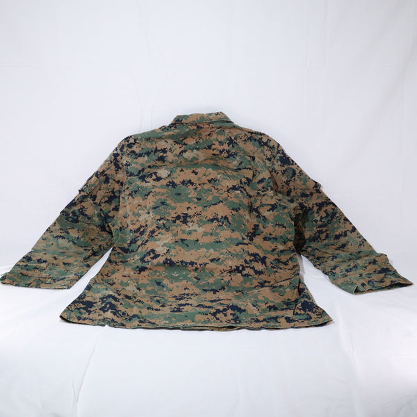 【中古即納】[MIL] AMERICAN APPAREL INC. USMC BDUジャケット サイズUS.M-R ウッドランドマーパット(20150223)