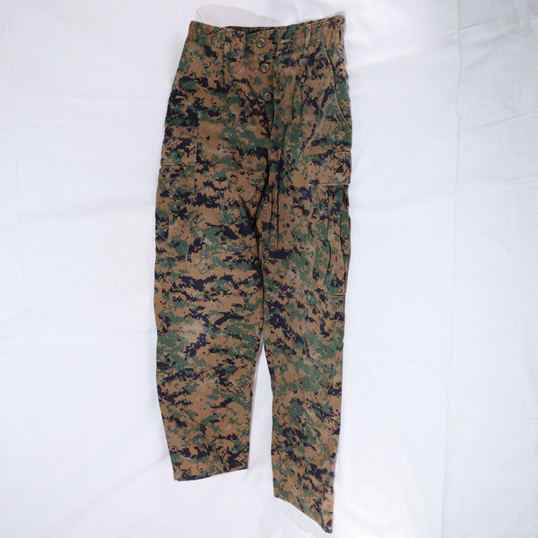 【中古即納】[MIL] EA INDUSTRIES INC. USMC コンバットトラウザー サイズUS.S-L ウッドランドマーパット(20150223)