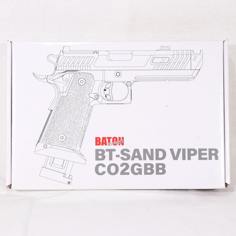 【中古即納】[MIL] BATON airsoft(バトンエアソフト) CO2ガスブローバック BT-SAND VIPER CO2 GBB【JASG認定】(BT-SV) (18歳以上専用)(20240821)