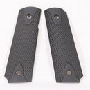 【中古即納】[MIL] Linville Grips ガバメント用 ペーパーマイカルタ製グリップ ダイヤチェッカーSTACIA ブラック(20150223)