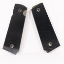 【中古即納】[MIL] Linville Grips ガバメント用 ペーパーマイカルタ製グリップ ダイヤチェッカーSTACIA ブラック(20150223)