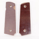 【中古即納】[MIL] Linville Grips ガバメント用 リネンマイカルタ製グリップ ダイヤチェッカーSTACIA レッド・ブラック(20150223)