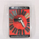 【中古即納】[MIL] Linville Grips ガバメント用 リネンマイカルタ製グリップ ダイヤチェッカーSTACIA レッド・ブラック(20150223)