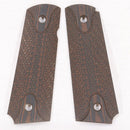 【中古即納】[MIL] Linville Grips ガバメント用 キャンバスマイカルタ製グリップ ダイヤチェッカーSTACIA グリーン(20150223)