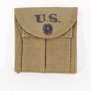 【中古即納】[MIL] ノーブランド U.S.タイプ M1カービン用 ダブルマガジンポーチ 前期型(20150223)