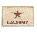 【中古即納】[MIL] ノーブランド U.S.ARMY 刺繍ベルクロパッチ サンド・グリーン(20150223)