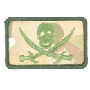 【中古即納】[MIL] ノーブランド ジョリー・ロジャー 刺繍ベルクロパッチ マルチカム・グリーン(20150223)