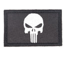 【中古即納】[MIL] ノーブランド パニッシャースカル 刺繍ベルクロパッチ BK(ブラック/黒)(20150223)
