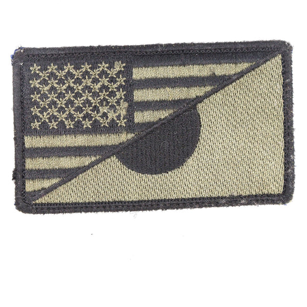 【中古即納】[MIL] ノーブランド 星条旗/日の丸 刺繍ベルクロパッチ KH(20150223)