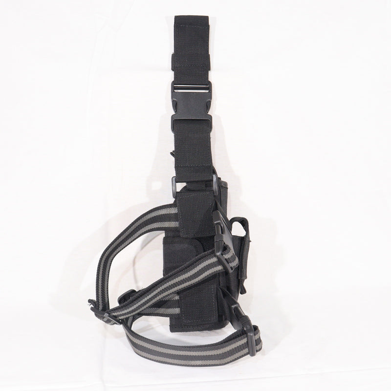 【中古即納】[MIL] ノーブランド トルネードレッグホルスター 左用 BK(ブラック/黒)(20150223)