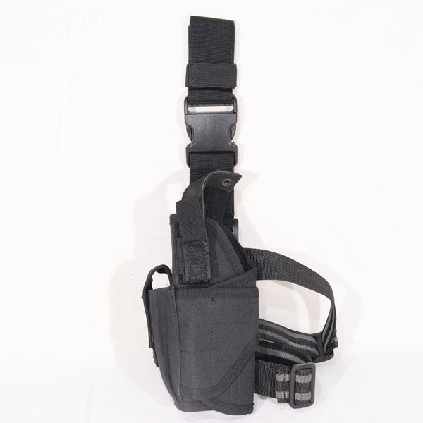 【中古即納】[MIL] ノーブランド トルネードレッグホルスター 左用 BK(ブラック/黒)(20150223)