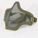 【中古即納】[MIL] ノーブランド スチールメッシュマスク OD(オリーブドラブ)(20150223)
