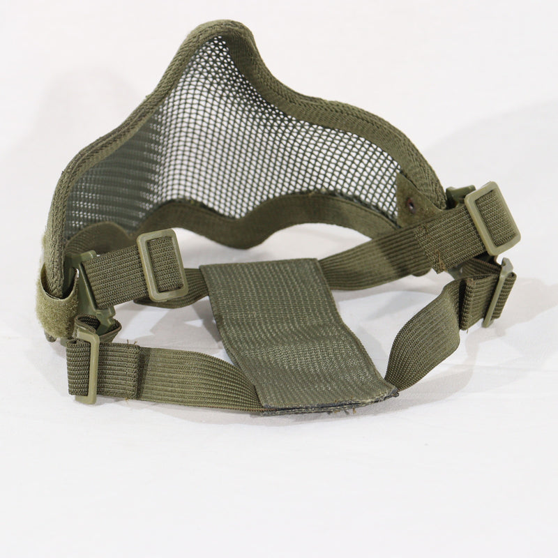 【中古即納】[MIL] ノーブランド スチールメッシュマスク OD(オリーブドラブ)(20150223)