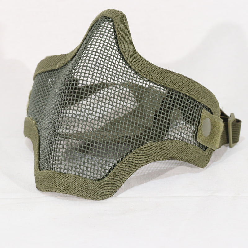 【中古即納】[MIL] ノーブランド スチールメッシュマスク OD(オリーブドラブ)(20150223)