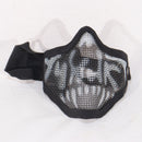 【中古即納】[MIL] ノーブランド スチールメッシュマスク スカル BK(ブラック/黒)(20150223)