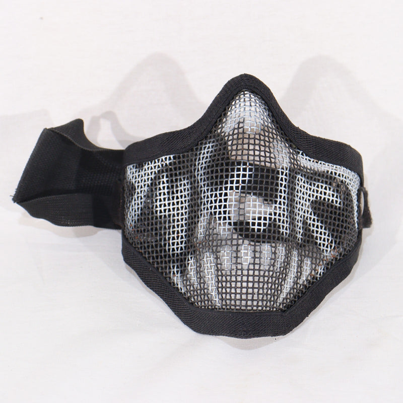 【中古即納】[MIL] ノーブランド スチールメッシュマスク スカル BK(ブラック/黒)(20150223)