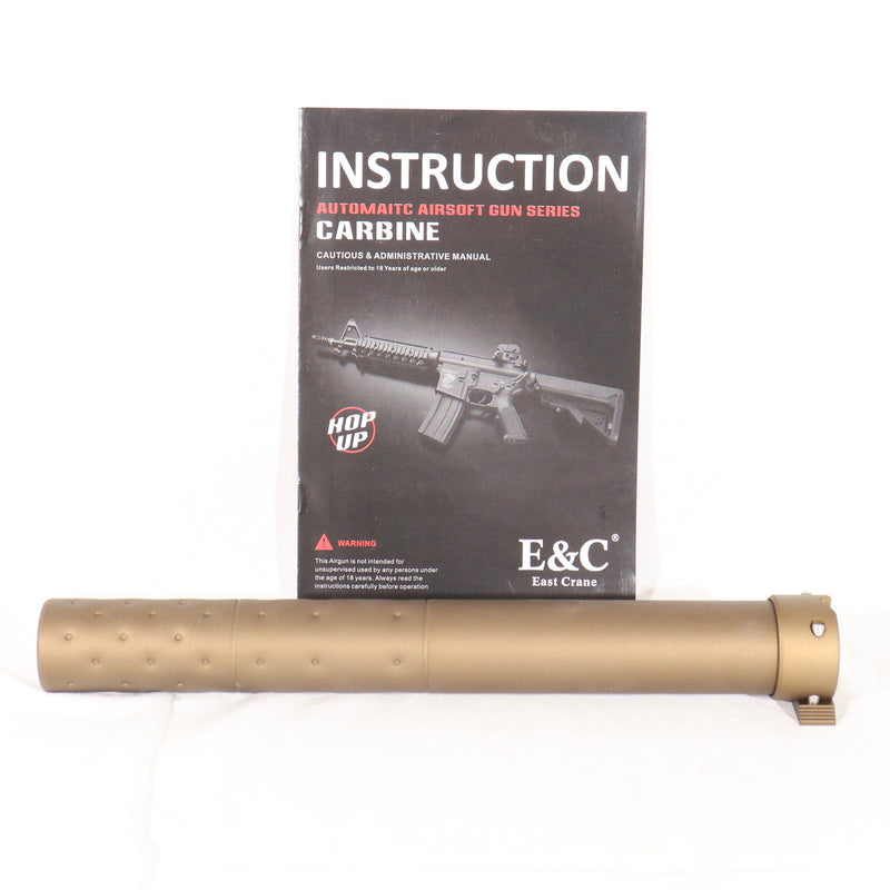 【中古即納】[MIL] E&C 電動アサルトライフル KAC M110 SASS サイレンサーセット 電子トリガー搭載 デザートカラー(EC-901E-SE-DE4) (18歳以上専用)(20150223)