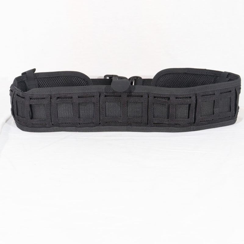 【中古即納】[MIL] ノーブランド OAREAタイプ レーザーカット MOLLEパッドベルト BK(ブラック/黒)(20150223)