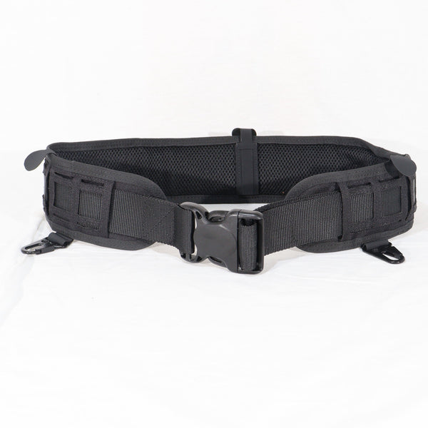 【中古即納】[MIL] ノーブランド OAREAタイプ レーザーカット MOLLEパッドベルト BK(ブラック/黒)(20150223)