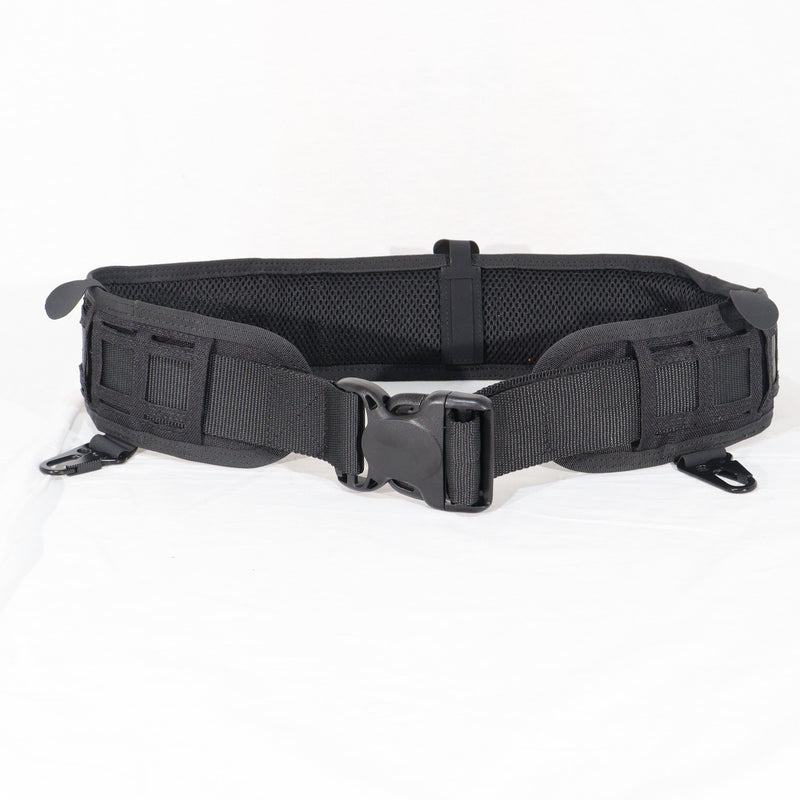 【中古即納】[MIL] ノーブランド OAREAタイプ レーザーカット MOLLEパッドベルト BK(ブラック/黒)(20150223)
