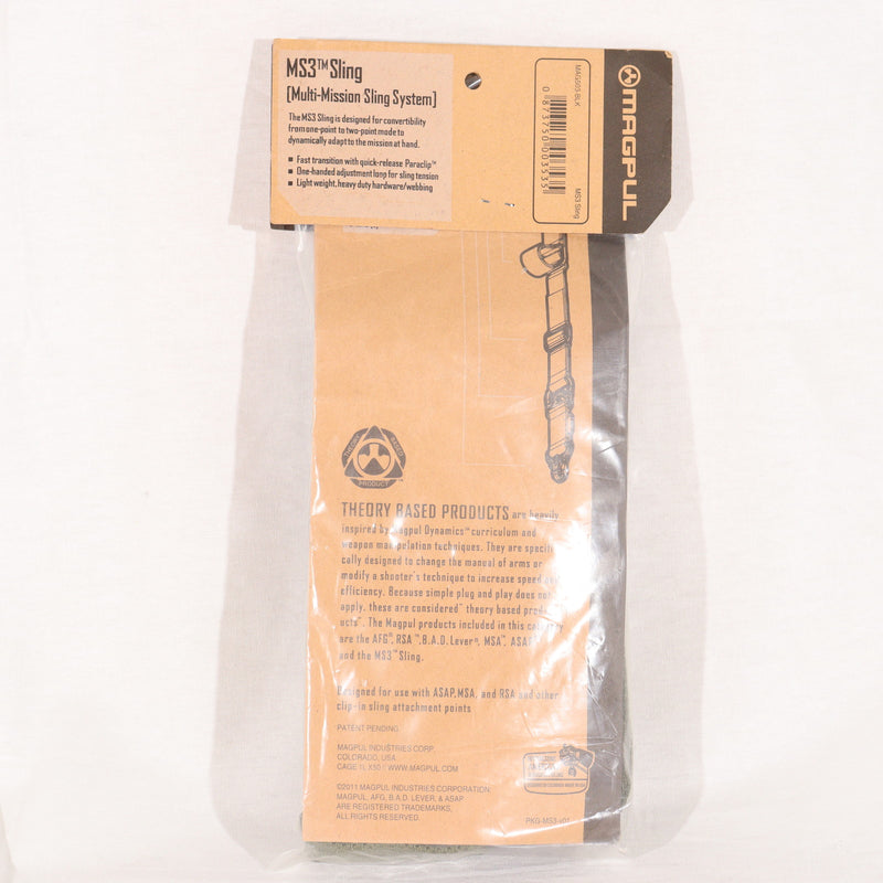 【中古即納】[MIL] ノーブランド MAGPULタイプ MS3 マルチミッションスリング OD(オリーブドラブ)(20150223)