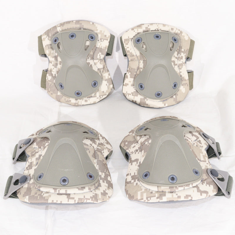 【中古即納】[MIL] ノーブランド XTAKタイプエルボー&ニーパッドセット ACU(20150223)