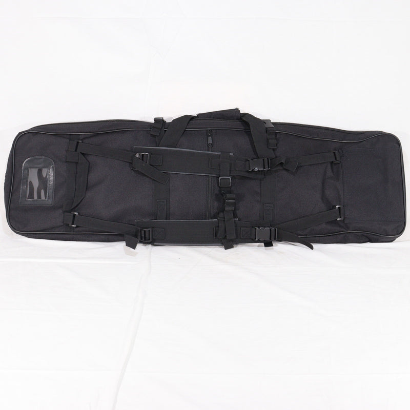 【中古即納】[MIL] ノーブランド ダブルガンケース BK(ブラック/黒)(95×28cm/62×27cm)(20150223)