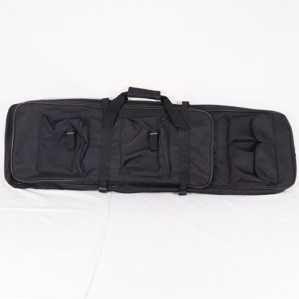 【中古即納】[MIL] ノーブランド ダブルガンケース BK(ブラック/黒)(95×28cm/62×27cm)(20150223)