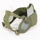 【中古即納】[MIL] ノーブランド ハーフメッシュマスク イヤーガード付 OD(オリーブドラブ)(20150223)