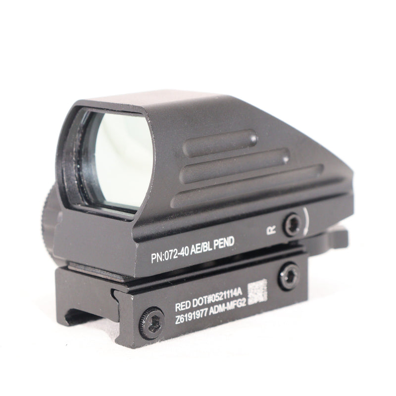 【中古即納】[MIL] ノーブランド 1×22×33 マルチレティクル レッド&グリーン リフレックスサイト(20150223)