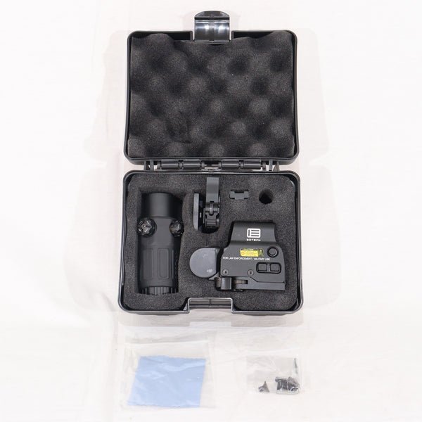 【中古即納】[MIL] ノーブランド EOTechタイプ EXPS-3 ホロサイト ドットサイト 現行刻印Ver & G33 マグニファイア 3倍ブースター BK(ブラック/黒)(20150223)
