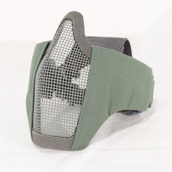 【中古即納】[MIL] ノーブランド ハーフメッシュマスク OD(オリーブドラブ)(20150223)