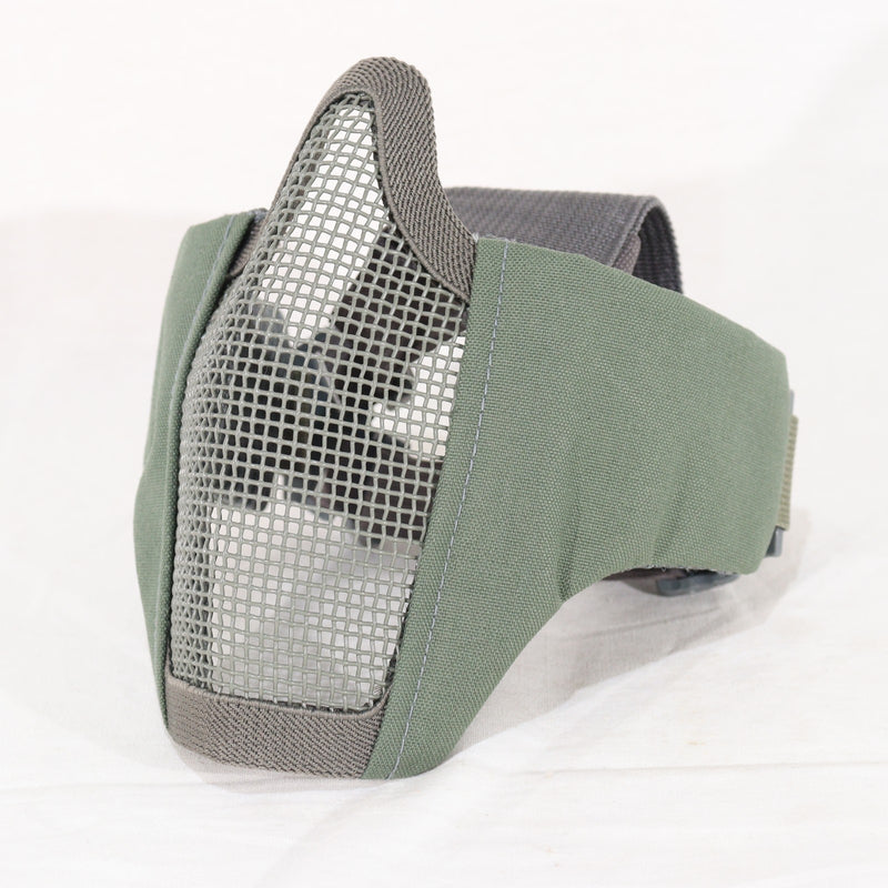 【中古即納】[MIL] ノーブランド ハーフメッシュマスク OD(オリーブドラブ)(20150223)