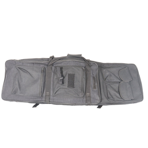 【中古即納】[MIL] ノーブランド ダブルガンケース BK(ブラック/黒)(100×29cm/68×28cm) (ジャンク品)(20150223)