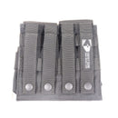 【中古即納】[MIL] LayLax(ライラクス) M4/M16 ダブルマガジンポーチ BK(ブラック/黒)(20150223)