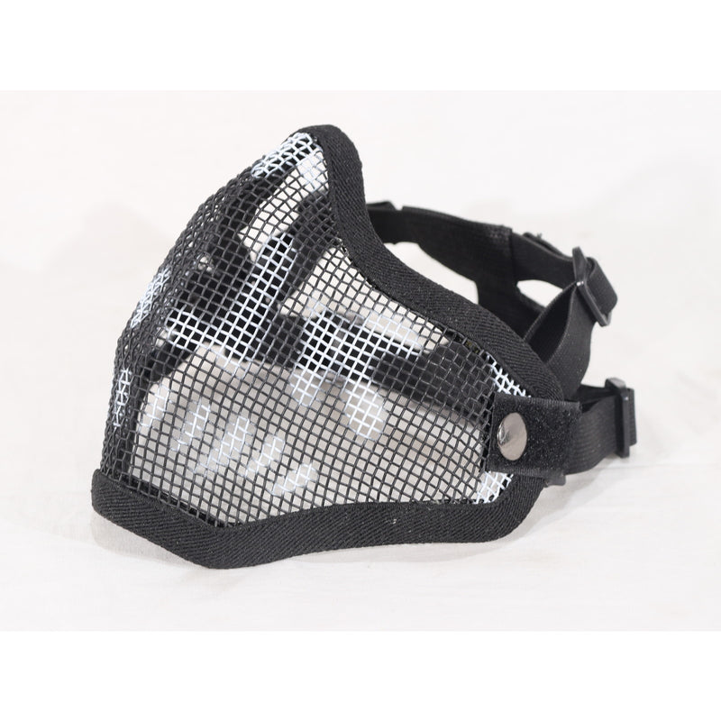 【中古即納】[MIL] ノーブランド スチールメッシュマスク スカル BK(ブラック/黒)(20150223)