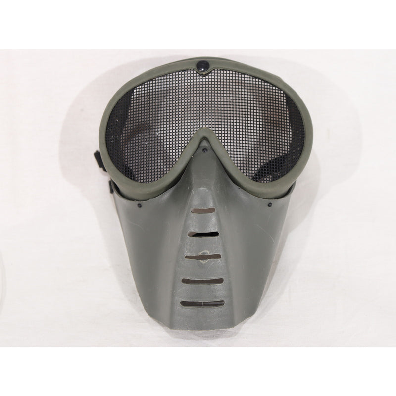 【中古即納】[MIL] サンセイ サバイバルゲーム用 マスク&ゴーグル/メッシュ(丸型) OD(オリーブドラブ)(SG-5-N)(20150223)