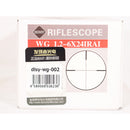 【中古即納】[MIL] DISCOVERY(ディスカバリー) WG 1.2-6×24IRAI イルミネートショートスコープ (水平器/アングルインジケーター搭載)(disy-wg-002)(20150223)