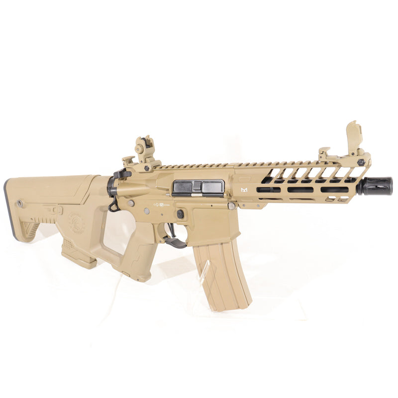 【中古即納】[MIL] Lancer Tactical(ランサータクティカル) 電動アサルトライフル LT-29 エンフォーサー MOD Alpha スケルトン DE(デザート)(LT-29TB-G2-ME-J) (18歳以上専用)(20200626)
