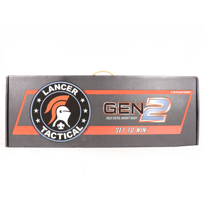 【中古即納】[MIL] Lancer Tactical(ランサータクティカル) 電動アサルトライフル LT-29 エンフォーサー MOD Alpha スケルトン DE(デザート)(LT-29TB-G2-ME-J) (18歳以上専用)(20200626)